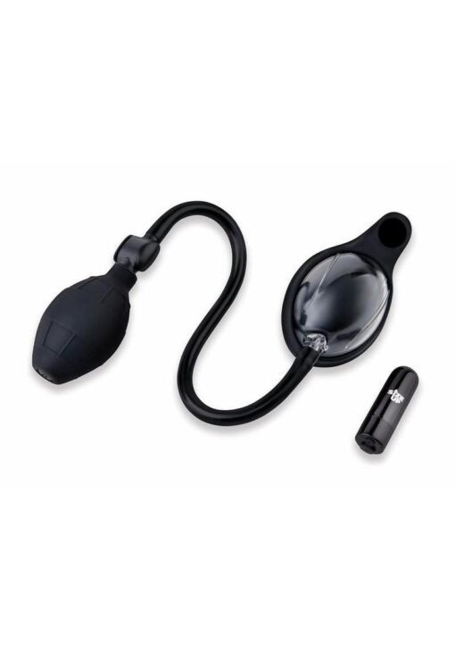 Size Up Rechargeable Vibrating Petite Pussy Pump - Black/Clear - Image 3