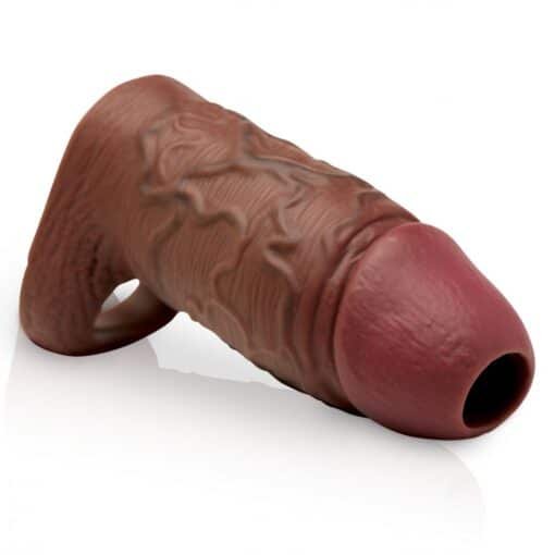 Jock Enhancers Silicone Penis Extension Sleeve - Chocolate - Image 2