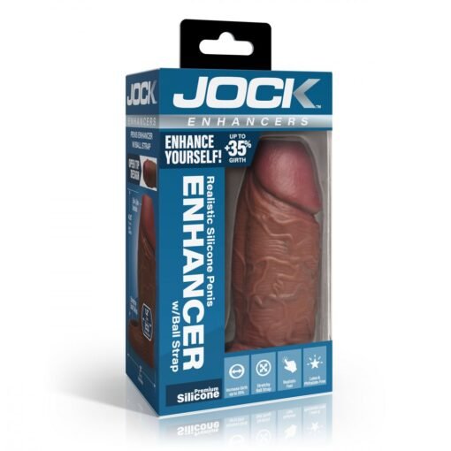 Jock Enhancers Silicone Penis Extension Sleeve - Chocolate