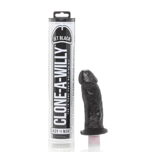 Clone-A-Willy Silicone Dildo Molding Kit with Vibrator - Jet Black