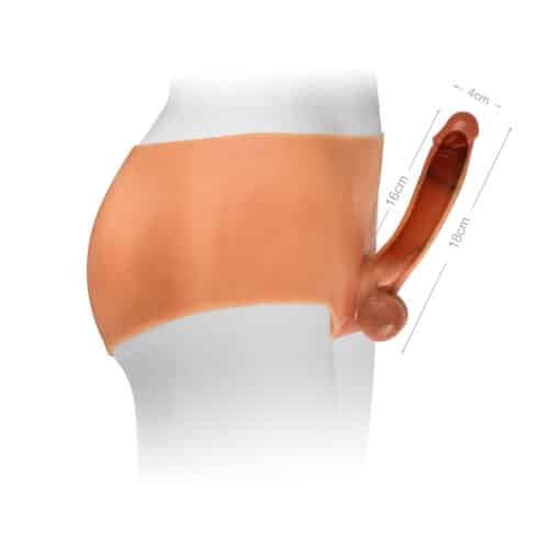 Versatile Pants with Hollow Realistic Dildo 7" - Image 6