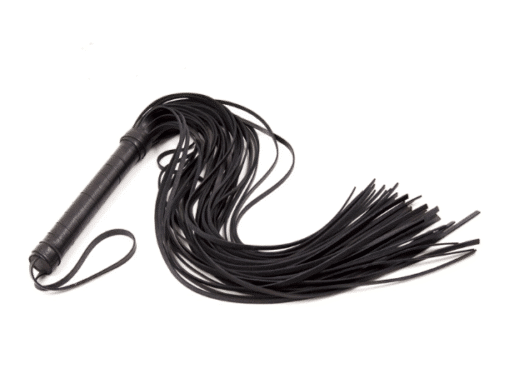 Fetish Boutique Deluxe Extra-Long Black Flogger (62CM) - Image 2