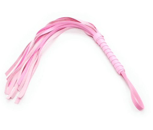 Fetish Boutique Pink Deluxe Flogger (45CM) - Image 3