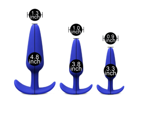Buttstuffer - Blue Color Silicone Butt Plug Set - Image 2