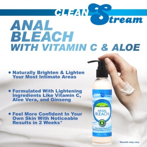 CleanStream Anal Bleach with Vitamin C and Aloe 6oz (170ml) - Image 7