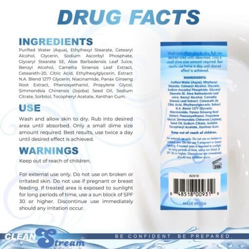 CleanStream Anal Bleach with Vitamin C and Aloe 6oz (170ml) - Image 5