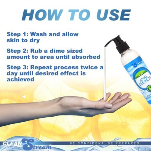 CleanStream Anal Bleach with Vitamin C and Aloe 6oz (170ml) - Image 2