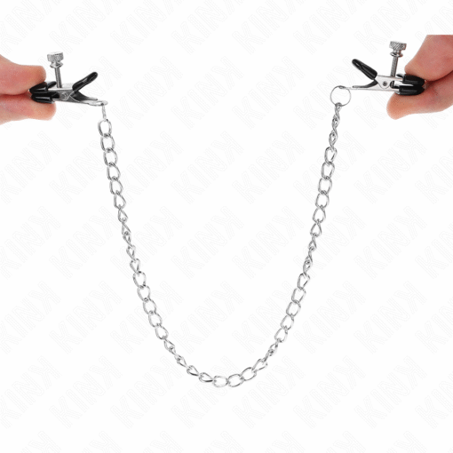 Kink – Sliver Flat Chain Nipple Clamps 34cm – Nr 42 - Image 3