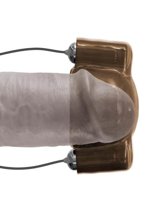 Classix Dual Vibrating Head Teaser with Remote Control - Smoke and Clear - Image 3