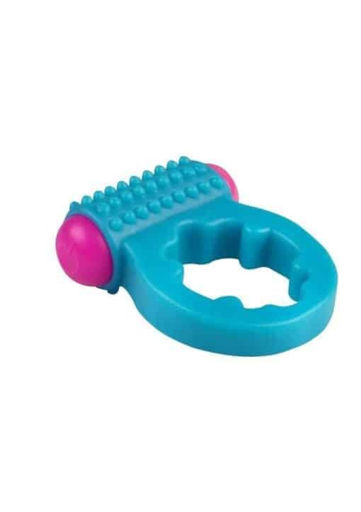 Rock Candy Sugar Buzz Vibrating Cock Ring - Blue - Image 2