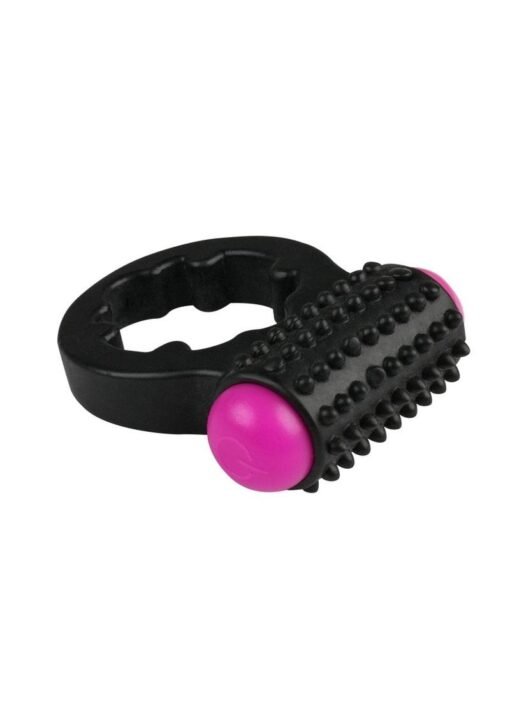 Rock Candy Sugar Buzz Vibrating Cock Ring - Black - Image 3