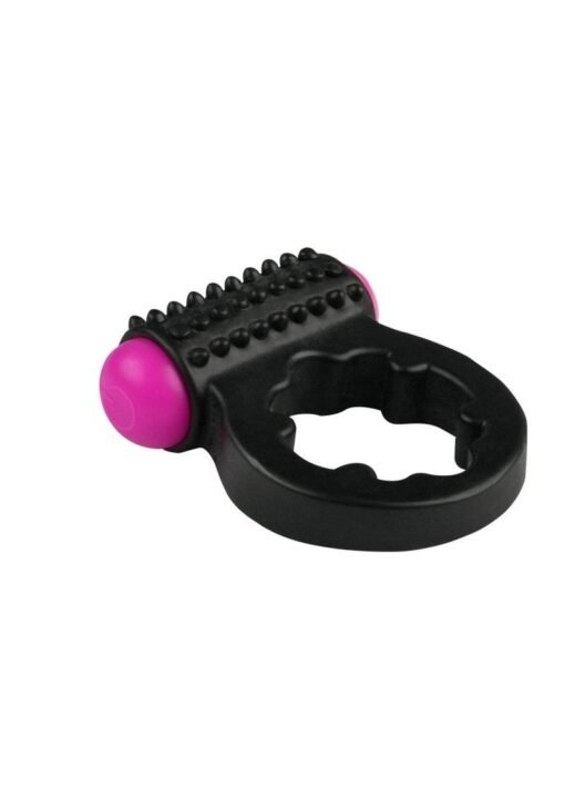 Rock Candy Sugar Buzz Vibrating Cock Ring - Black - Image 2