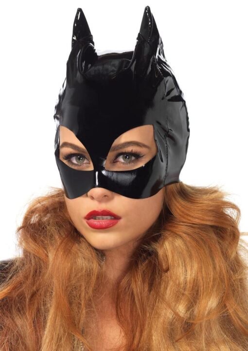 Leg Avenue - Vinyl Cat Woman Mask - Black - O/S