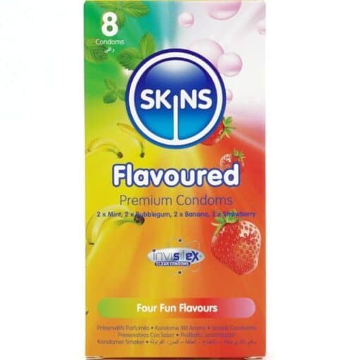 Skins – Multi Flavors Premium Condoms 8 Pack