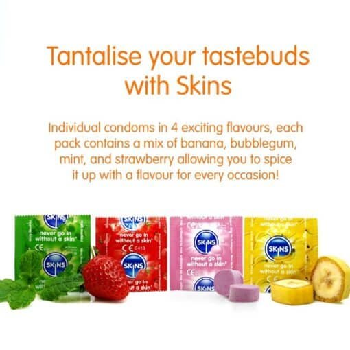 Skins – Multi Flavors Premium Condoms 8 Pack - Image 2