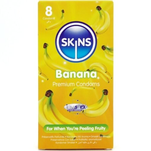 Skins – Banana Premium Condoms 8 Pack
